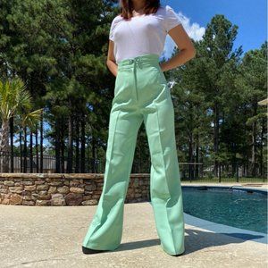 70S MINT GREEN BELL BOTTOMS
